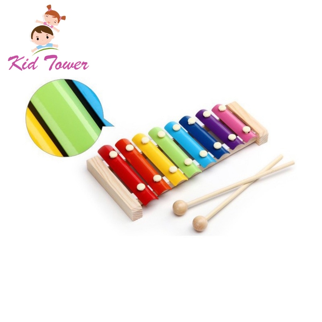 Đàn gỗ 8 âm thanh - Đàn Xylophone 8 thanh giúp bé phát triển cảm quan, cảm thụ âm nhạc [Hàng loại 1]