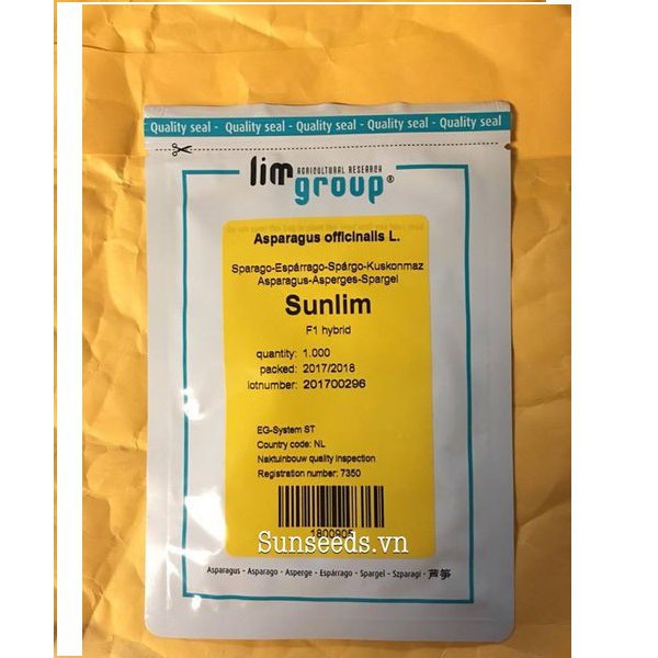 Hạt giống măng tây Sunlim Hà Lan gói 10 hạt
