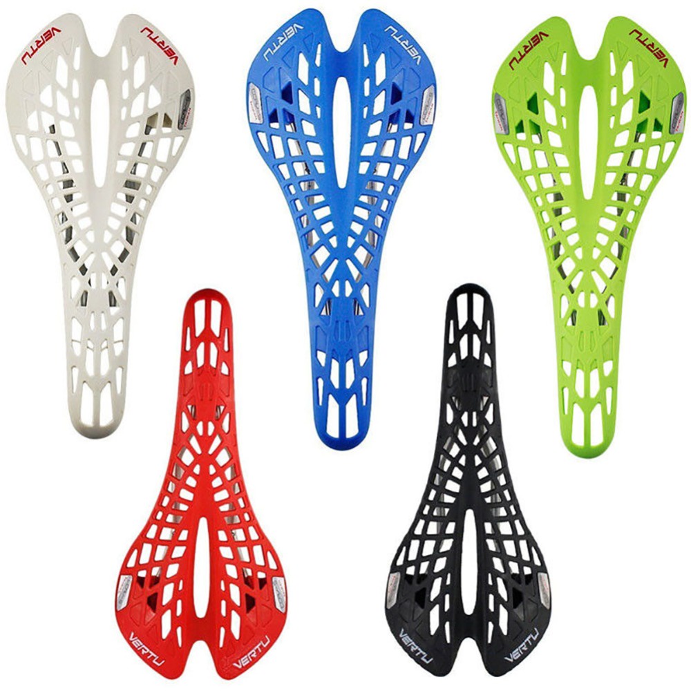 【New High Quality】Ultralight Plastic Bike Saddle Ergonomic Shock Absorption