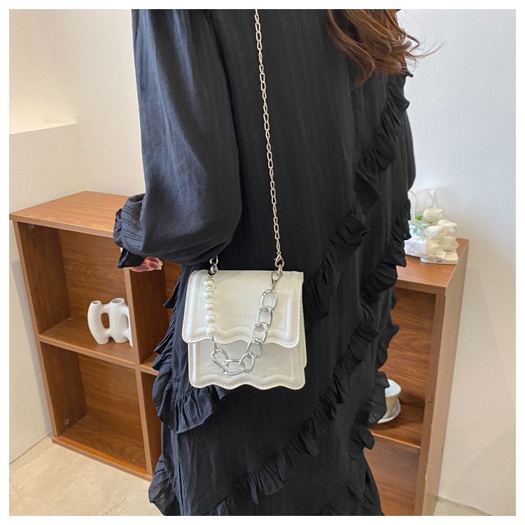 Túi xách JASMIN NOIR da PU đính ngọc trai thời trang cho nữ
