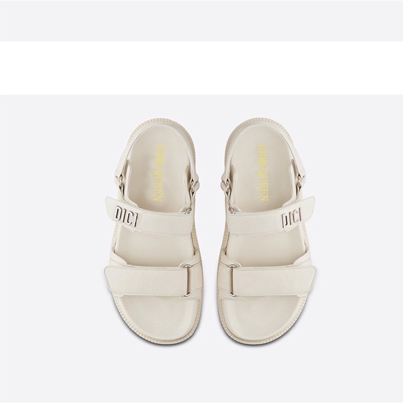 Sandal da đế bằng Di.or x Mc.Qu.een