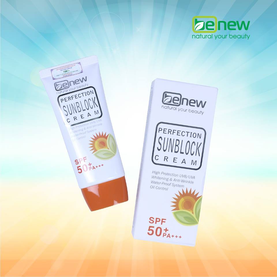 Kem chống nắng làm trắng da Benew Perfection Sunblock Cream 50ml