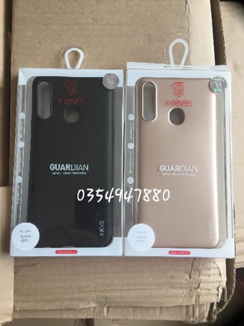 Ốp lưng dẻo X-level cho Galaxy A20S lưng nhám chống vân tay