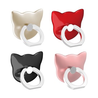 Set 2 Nhẫn Đỡ Điện Thoại Hình Đầu Mèo Xinh Xắn Đứng