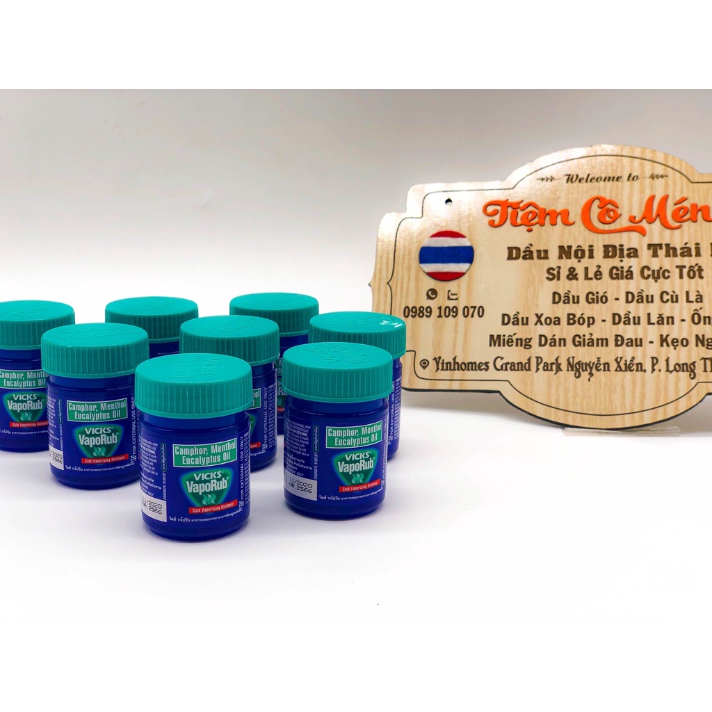 DẦU BÔI ẤM NGỰC GIẢM HO VICKS VAPORUB (DẦU CÙ LÀ VICKS VAPORUB) - 25GR - HÀNG CHÍNH HÃNG