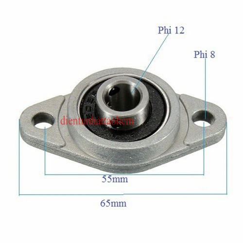 GỐI ĐỠ VÒNG BI DẠNG TRỤC NGANG FL001 12MM