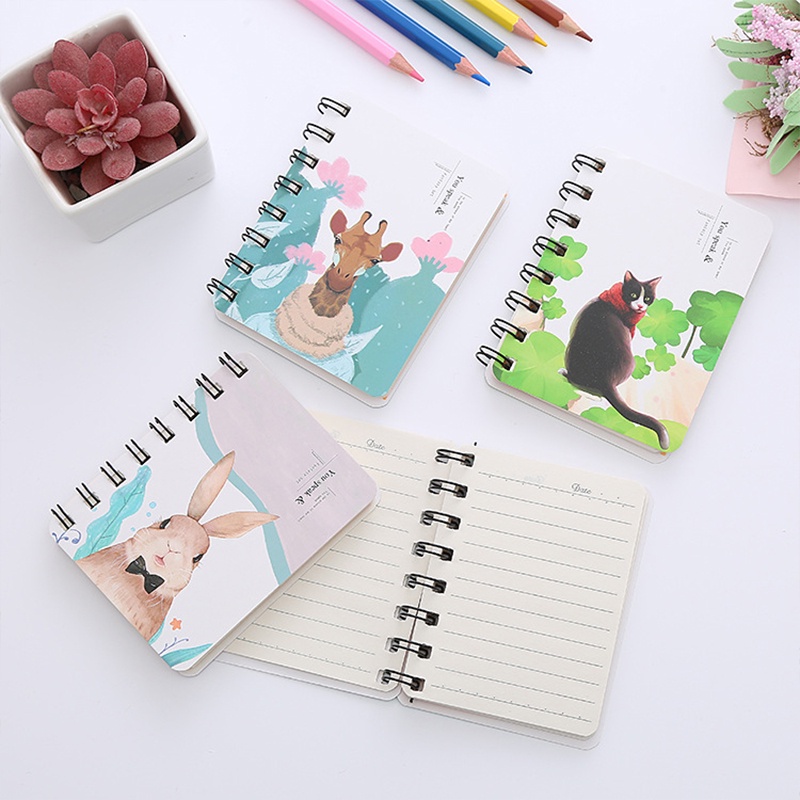 Sổ Tay Mini A7 Họa Tiết Hoạt Hình Dễ Thương Tiện Dụng