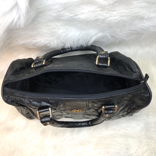 Túi trống,da thật ghép,sz:30*20