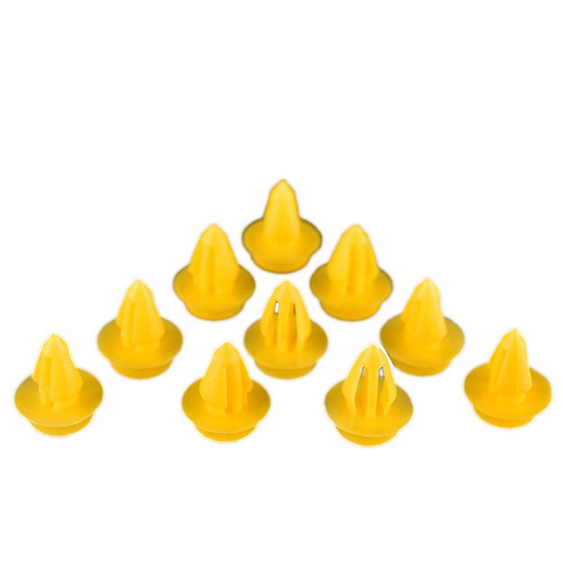 10 chiếc đinh tán màu vàng kẹp nhanh vành cửa cản cho xe ô tô Ford Focus Galaxy