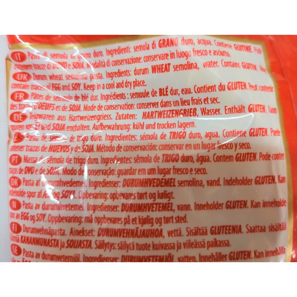 [Túi 500g – SỐ 24] NUI HÌNH SÒ NHỎ [Italia] PASTA ZARA Perline Pasta (tgc)