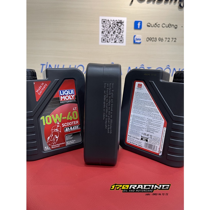 (HCM) Nhớt Xe Tay Ga LIQUI MOLY MOTORBIKE 4T SAE 10W40 SCOOTER RACE Dung Tích 1000 ML