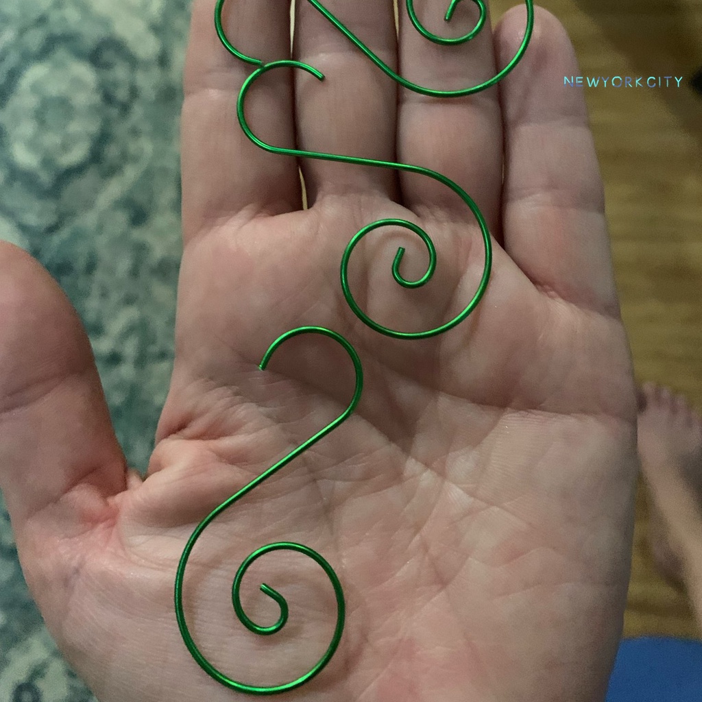 Set 20 Móc Treo Đồ Hình Chữ S Bằng Kim Loại Gọn Nhẹ Chống Mòn Trang Trí Giáng Sinh