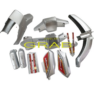 [TẶNG TEM XE] Bộ dàn áo xe DREAM II màu Bạc - Bộ vỏ nhựa xe Honda Dream II màu Bạc nhựa ABS cao cấp - G685
