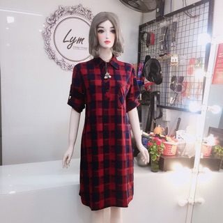 Váy Sơmi kẻ