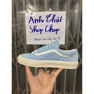 Giày van xanh da trời nhạt