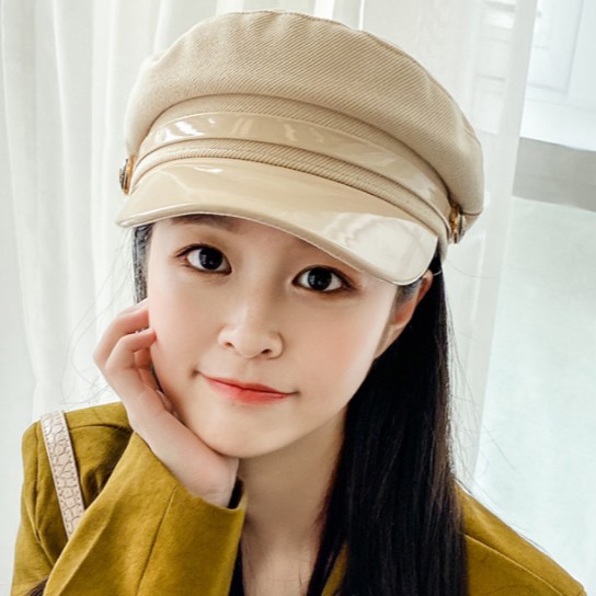 Mũ hải quân nữ phong cách Hàn, nón bê rê nữ vành thời trang