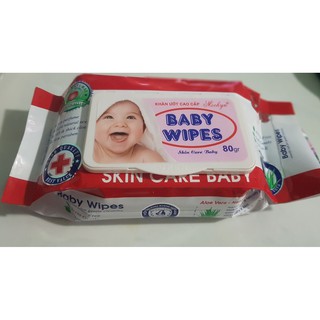 Giấy Ướt 80 Gr Baby Wipes mẫu mới không mùi