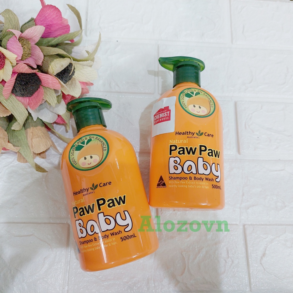 Sữa tắm đu đủ Paw Paw Baby Healthy Care 500ml Úc