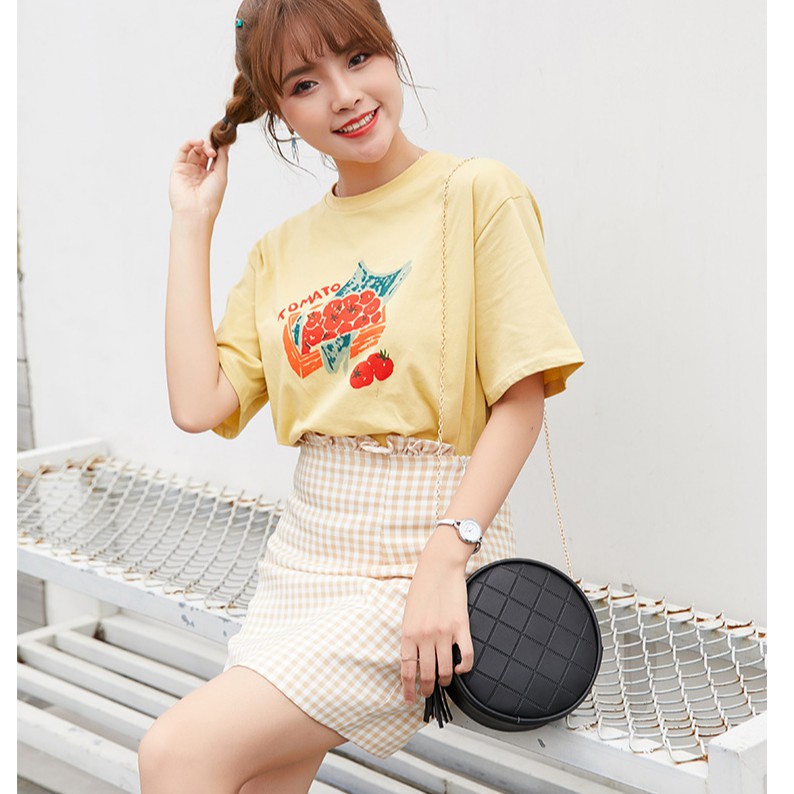 Túi xách nữ đeo chéo ulzzang cầm tay dự tiệc đựng ĐTDĐ Mini Bag dáng tròn dạng trống nhiều màu tiện dụng.(TT2228)