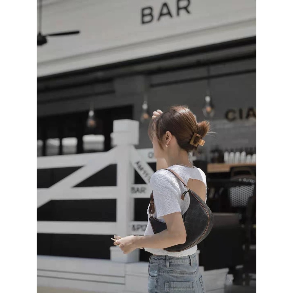 Ava Túi Đeo Dưới Cánh Tay In Họa Tiết Lisa Cổ Điển 2021 Mới