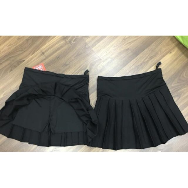 [HÀNG SẴN] Váy bầu xếp li có quần trong