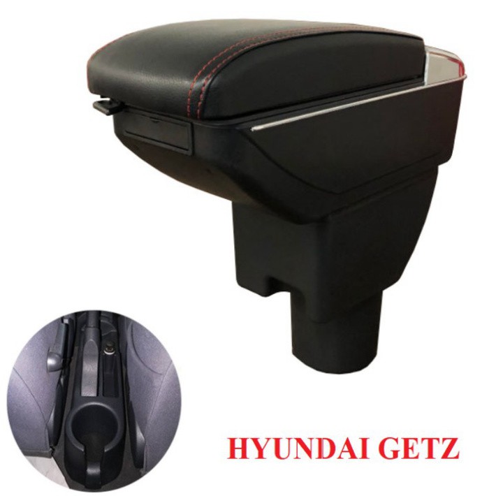 Sản Phẩm Hộp tỳ tay ô tô Hyundai Getz tích hợp 7 cổng USB: Mầu Đen .