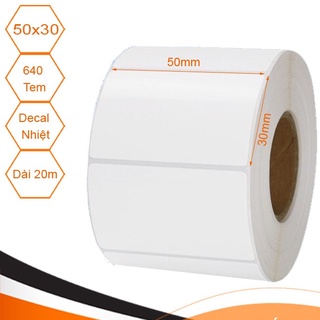 Decal Trà Sữa 50x30 [20m - 640 Tem]