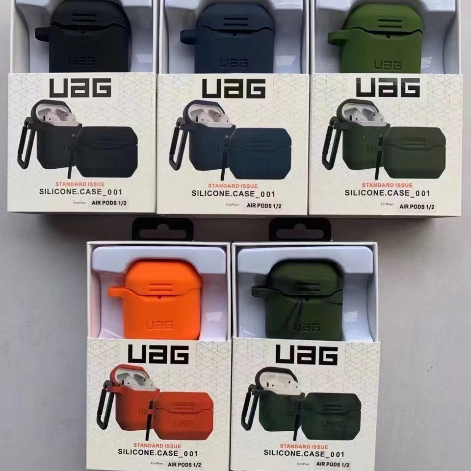 UAG Vỏ Bảo Vệ Hộp Sạc Tai Nghe Airpods 1/2 Bằng Silicon Mặt Nhám Thời Trang Chống Rơi