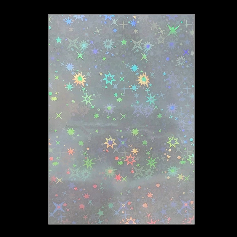 [Hàng mới về] Tờ nhãn dán laser ánh kim holo cực quang chuyển nước họa tiết trái tim/ ngôi sao trang trí móng nghệ thuật