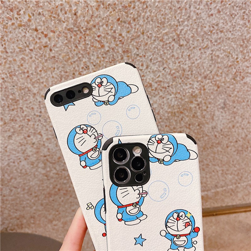 Ốp điện thoại lụa họa tiết doraemon cho Iphone 12 Pro Max 12 Mini 11 Pro Max Xs Max Xr 6 6s 7 8 Plus Redmi 8 Note 8 Pro | BigBuy360 - bigbuy360.vn