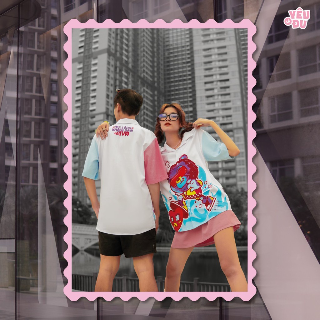 Bowling Shirt - Vui lòng Không Dẫm Lên Tim (Limited Edition: 99 Áo) - YÊU LÀ ĐỦ | BigBuy360 - bigbuy360.vn