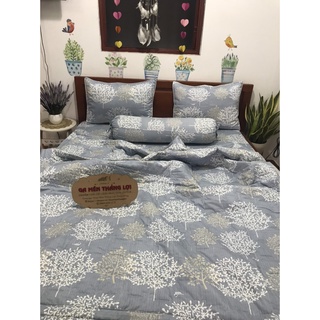 Bộ ga gối kích thước 1,6 -2m chất 100% coton Thắng Lợi.