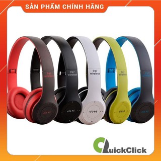 Tai Nghe Bluetooth P47- Hỗ Trợ Cắm Thẻ Nhớ Nghe Nhạc Chơi Game Trực Tiếp - Stereo Hifi Siêu Chất ( Cực Đẹp )