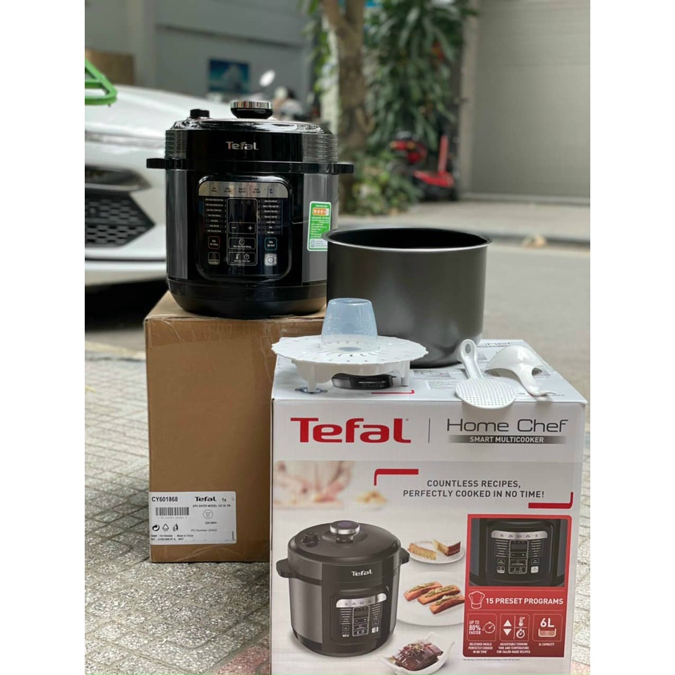 Tefal- Nồi áp suất điện đa năng CY601868 dung tích 6L với 15 chức năng- Hàng chính hãng