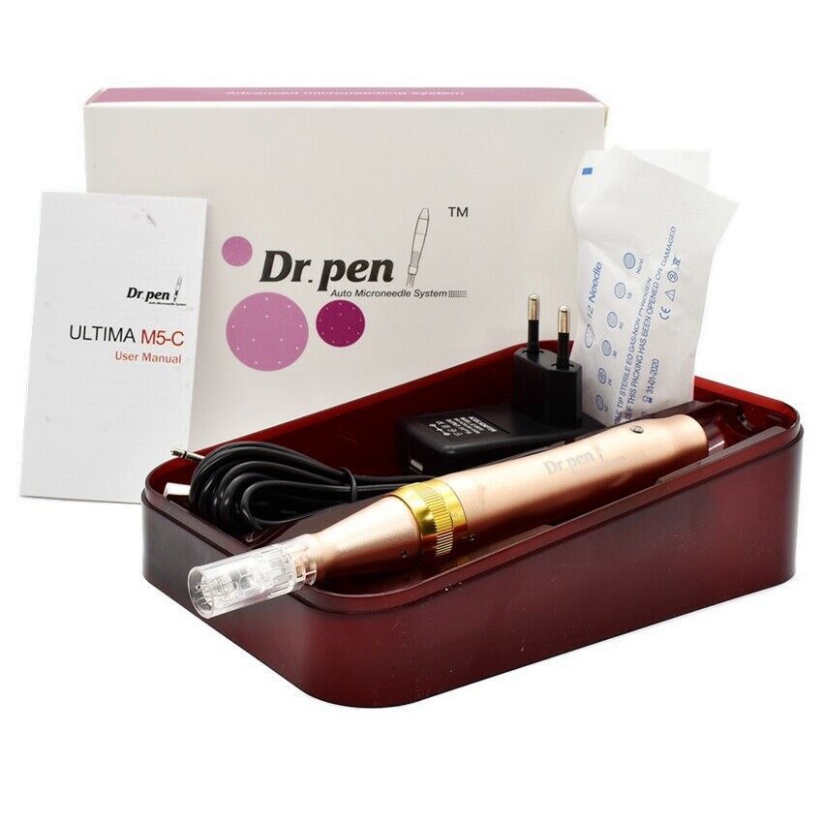Máy Phi Kim Dr Pen A1 Xanh - Vàng Có Tích Điện - Dr pen A1 Bảo Hành 12 Tháng