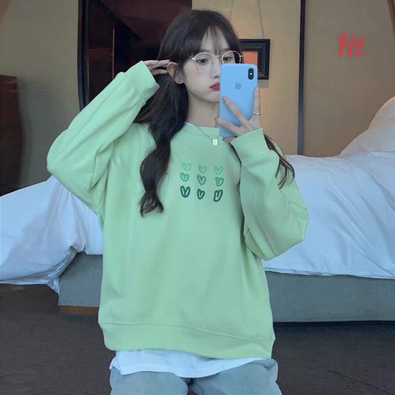 Áo sweater 9 tim nhỏ H2A