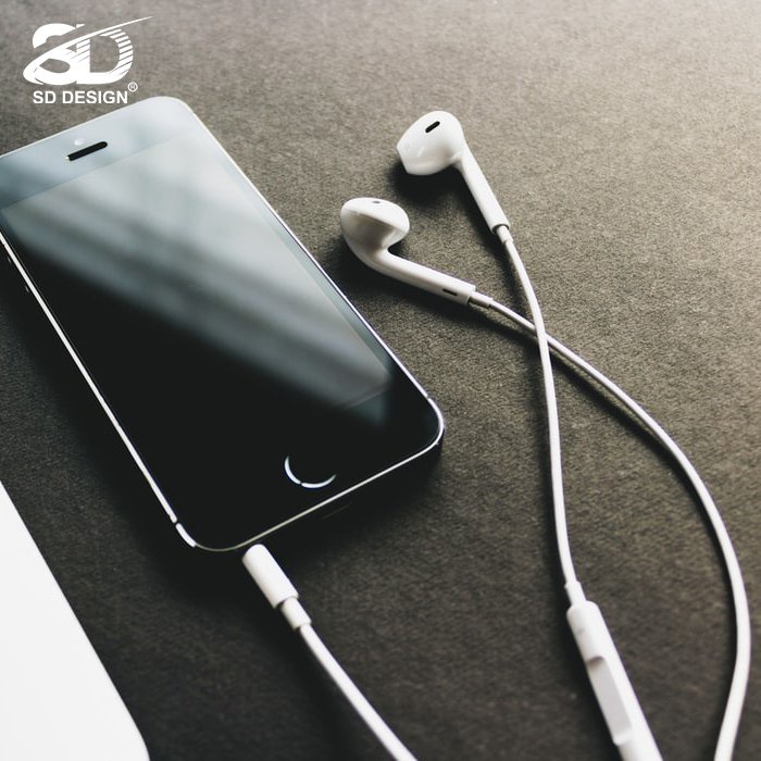 Tai nghe dây nhét tai H6 chính hãng SD Design dùng cho dòng điện thoại jack 3.5mm có mic bảo hành 1 đổi 1