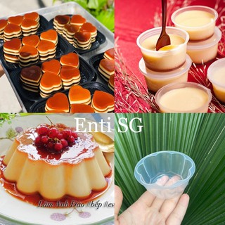 10 Hộp Flan Tròn, Flan Tim Cam Kết Chất Lượng