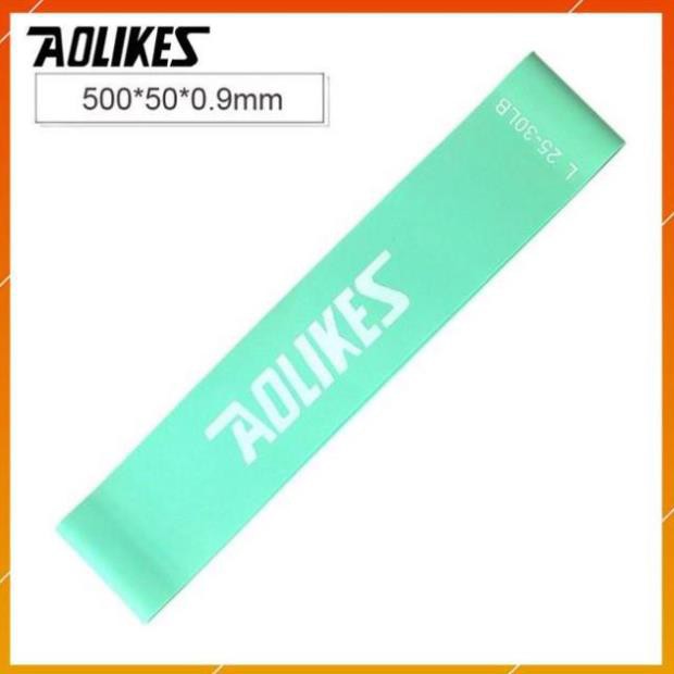 Bộ 6 dây đàn hồi kháng lực Aolikes ld 3601 miniband cao su tập mông chân hông eo bụng đùi fitness gym thể hình