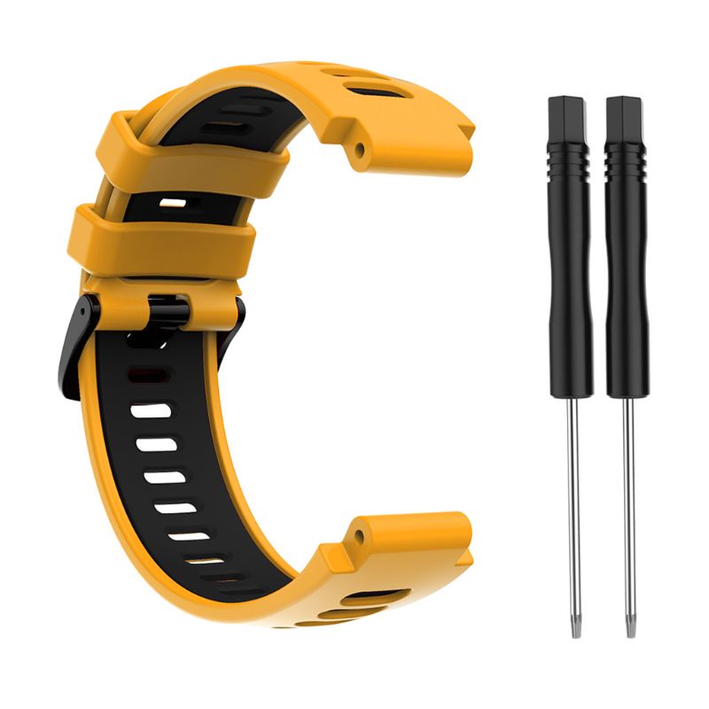 Dây Đeo Silicon Khóa Thép Thay Thế Cho Garmin- Forerunner 735xt/220/230/235