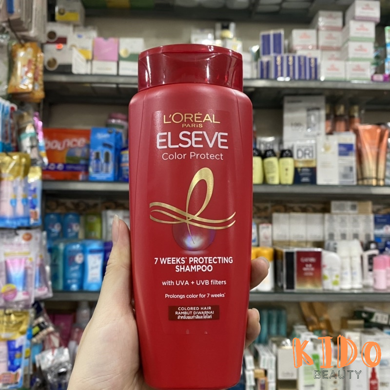 Dầu Gội LOREAL Paris Bảo Vệ & Giữ Màu Tóc Nhuộm Elseve Color Protect 7 Weeks Protecting 280ml  / Dầu Xả L'Oréal