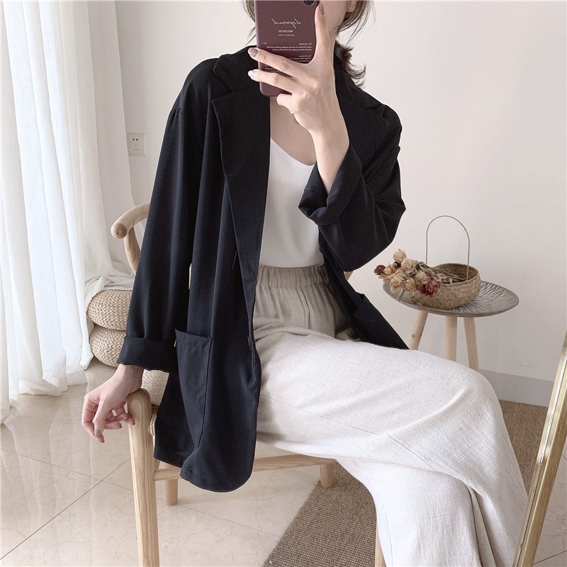 Áo blazer vest mỏng dài tay | BigBuy360 - bigbuy360.vn