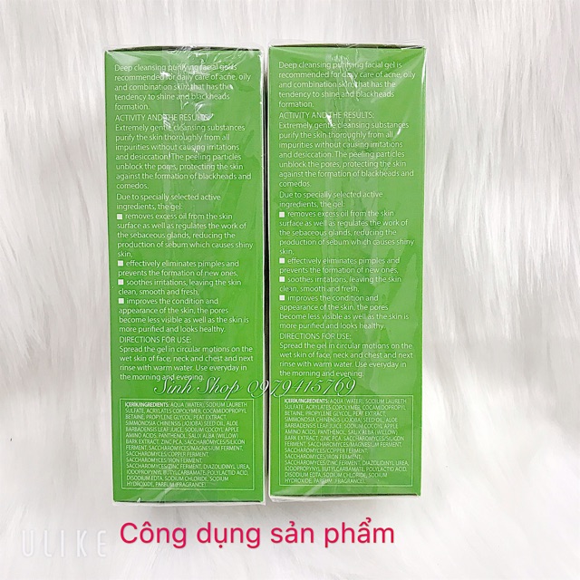 Sữa rửa mặt dermacos cho da dầu, da mụn