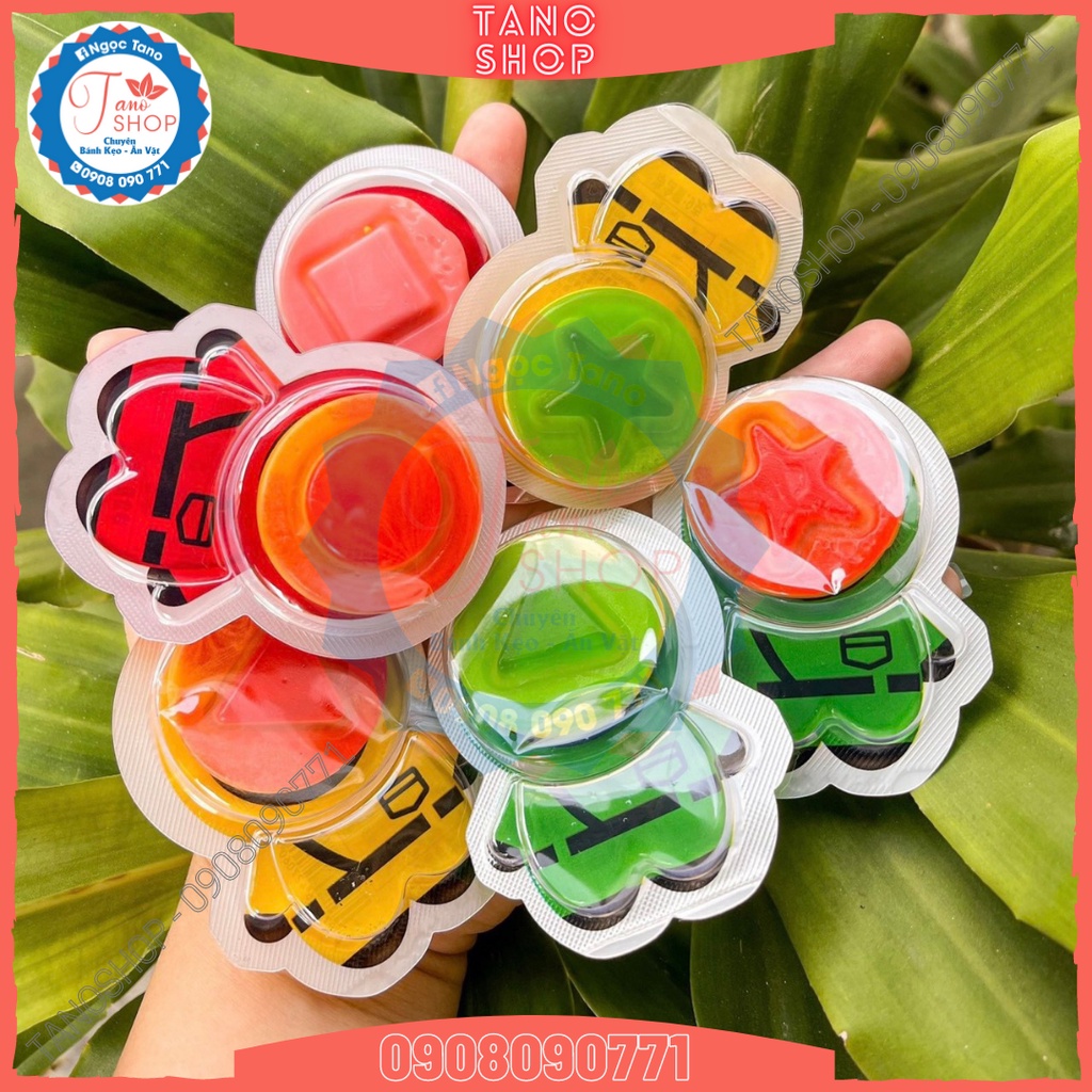 Combo 4 viên kẹo dẻo hình Squid Game hot hit