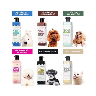 Sữa Tắm Cho Chó SOS 530ml - Giảm 2% - Tặng kèm bàn chải massage tiện lợi