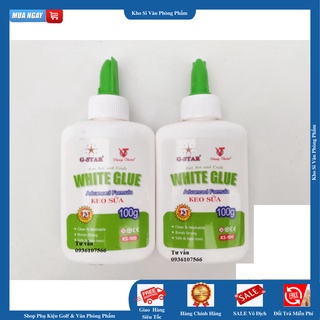 [ GIÁ SẬP SÀN ] Keo Sữa thể tích 100ml  có chất liệu đặc sệt trắng đục như sữa kem và tính kết dính cao, bền chặt