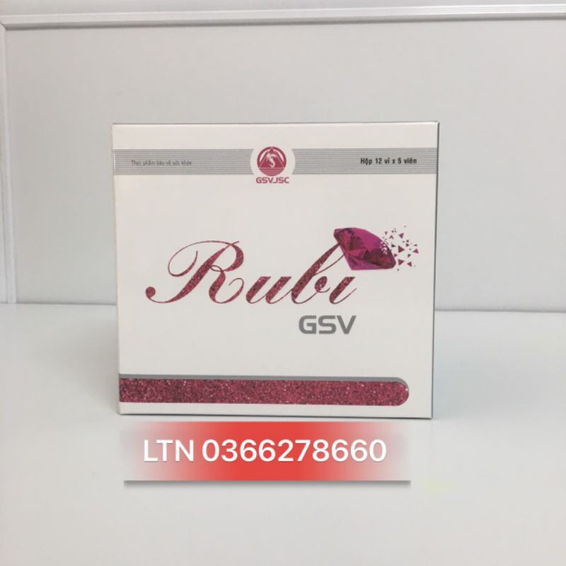 Rubi gsv - sáng da mịn da hộp 60 viên | BigBuy360 - bigbuy360.vn