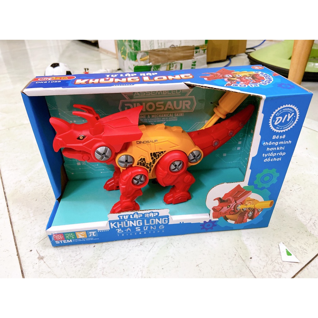 Đồ chơi khủng long lắp ráp DUKA TOYS đồ chơi thông minh giúp bé phát triển tư duy( Bản Cao Cấp)