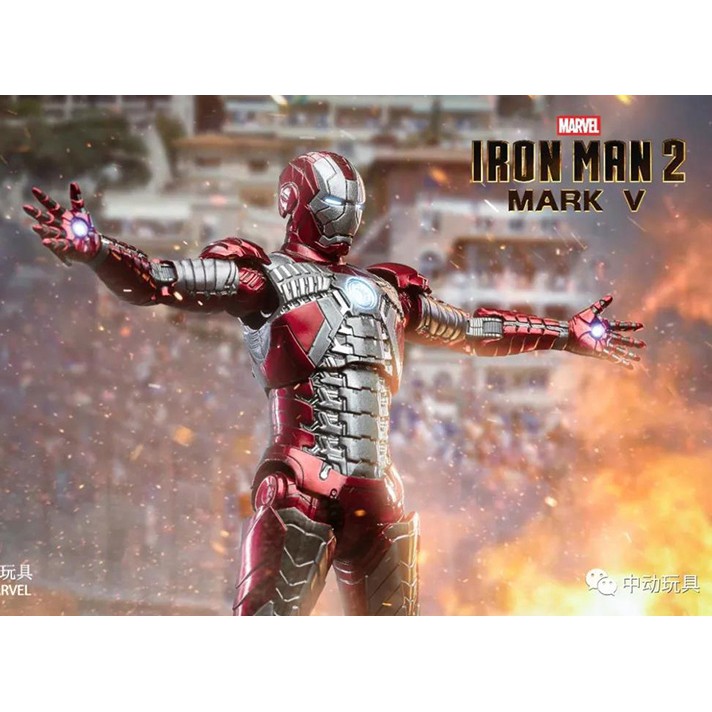 Mô hình Iron man mark 5 bộ sưu tập người sắt nhân vật Marvel