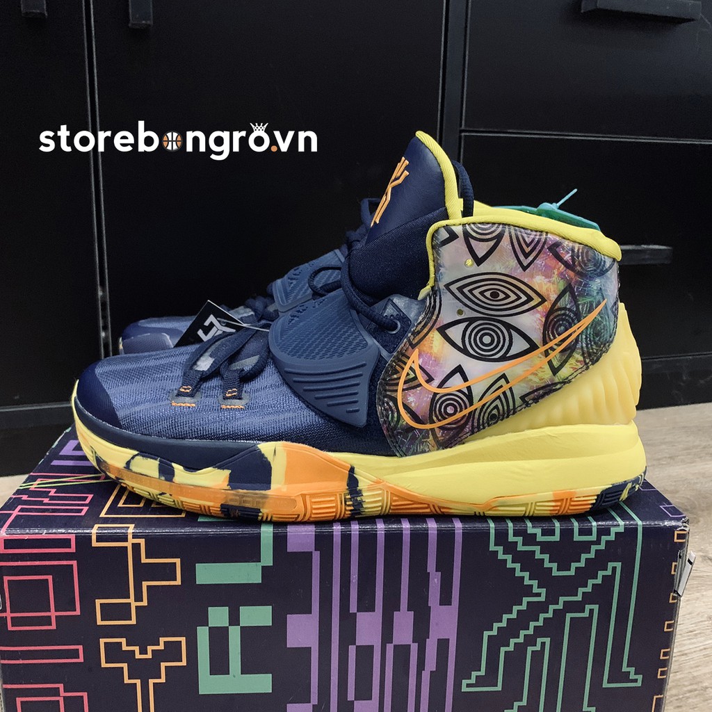 Giày Bóng Rổ Kyrie 6 Xanh Vàng
